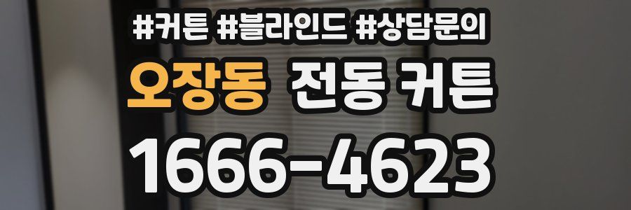 오장동 전동 커튼