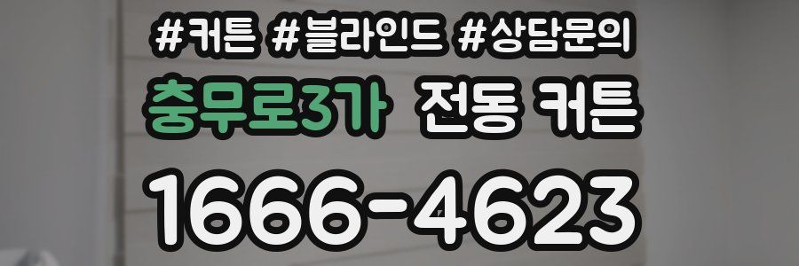 충무로3가 전동 커튼