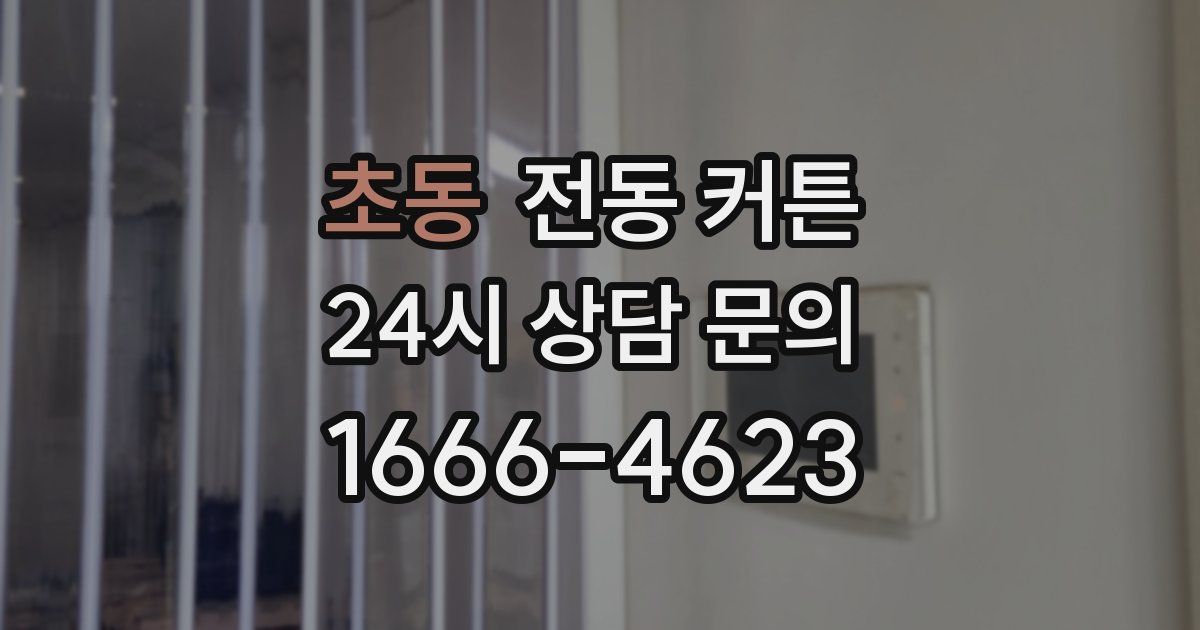 초동 전동 커튼