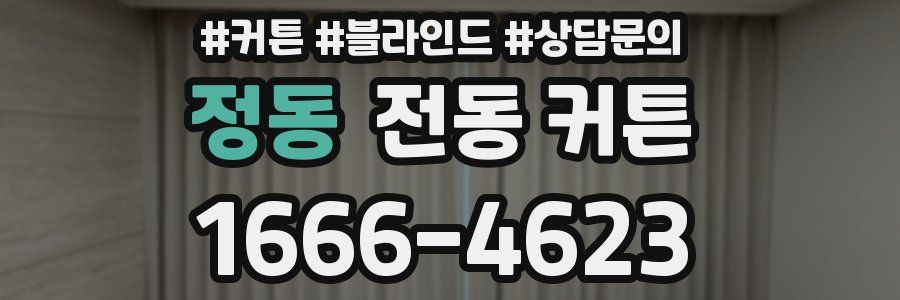 정동 전동 커튼