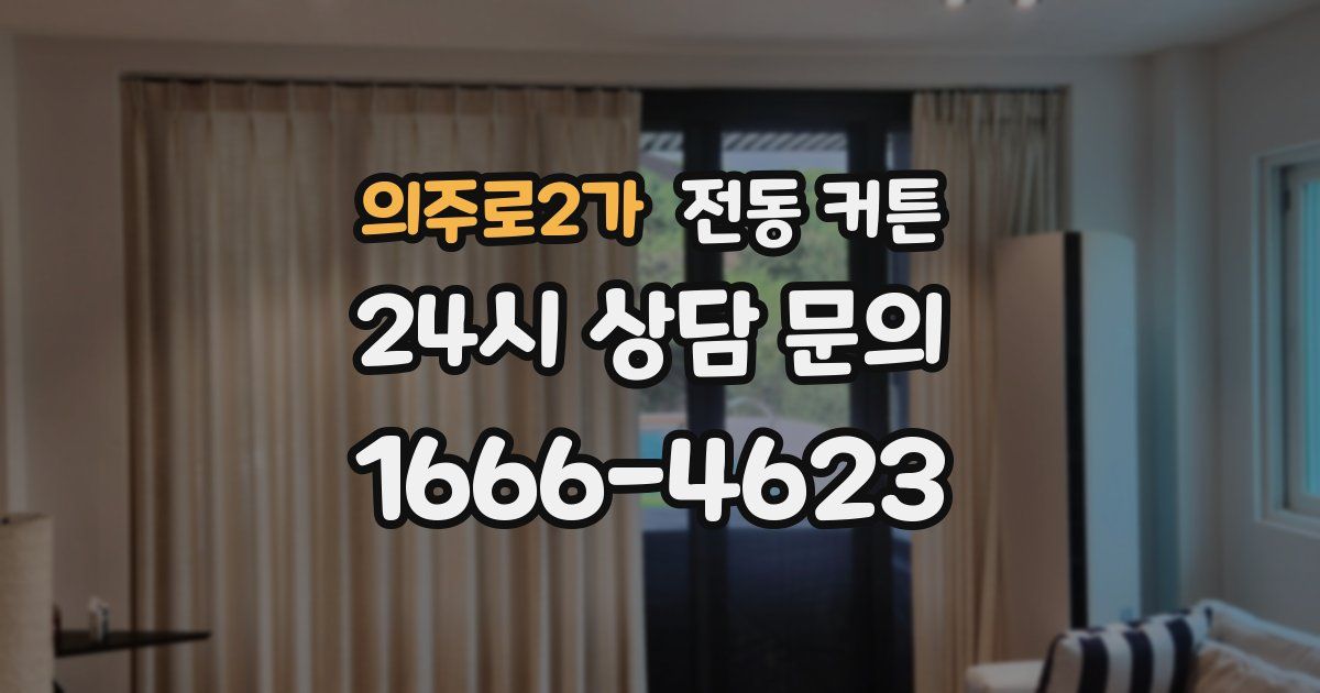 의주로2가 전동 커튼