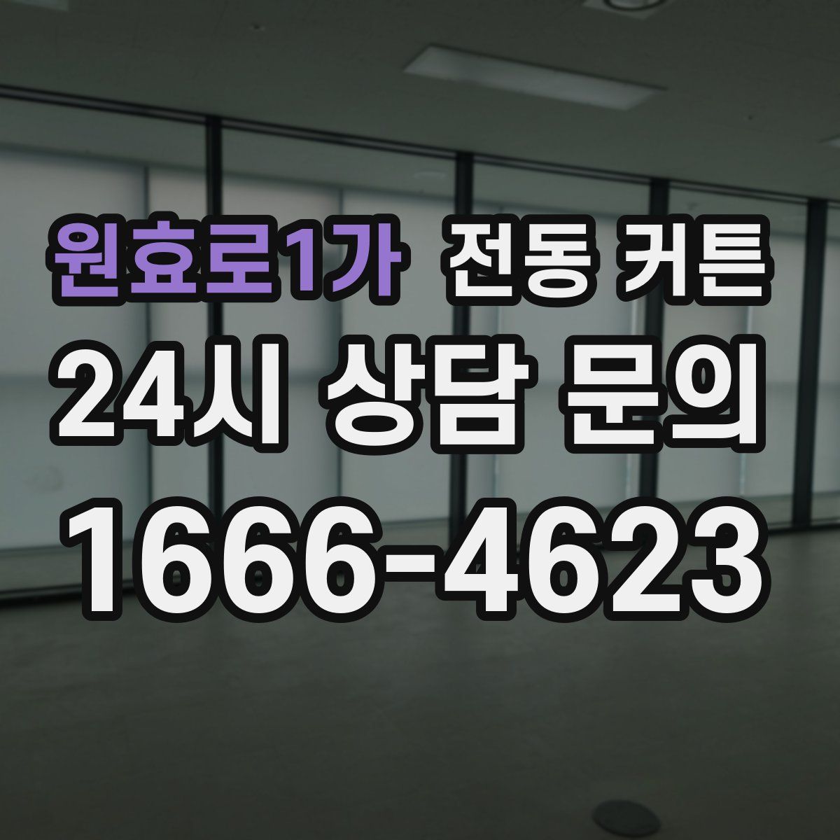 원효로1가 전동 커튼