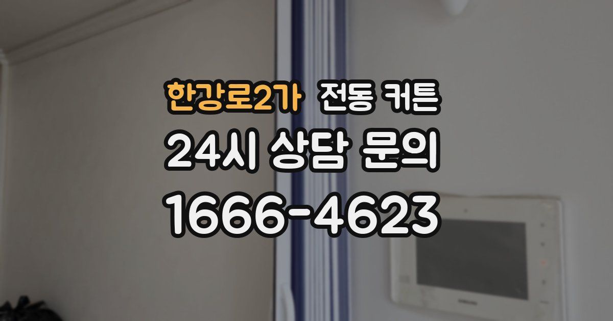 한강로2가 전동 커튼