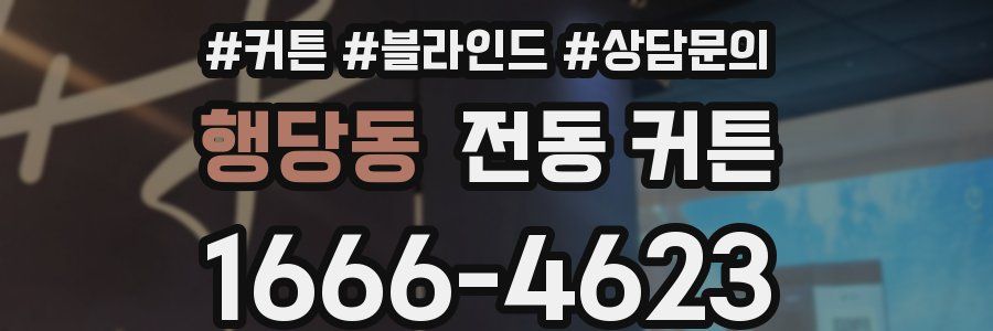 행당동 전동 커튼