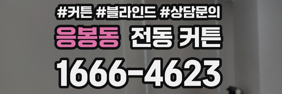 응봉동 전동 커튼