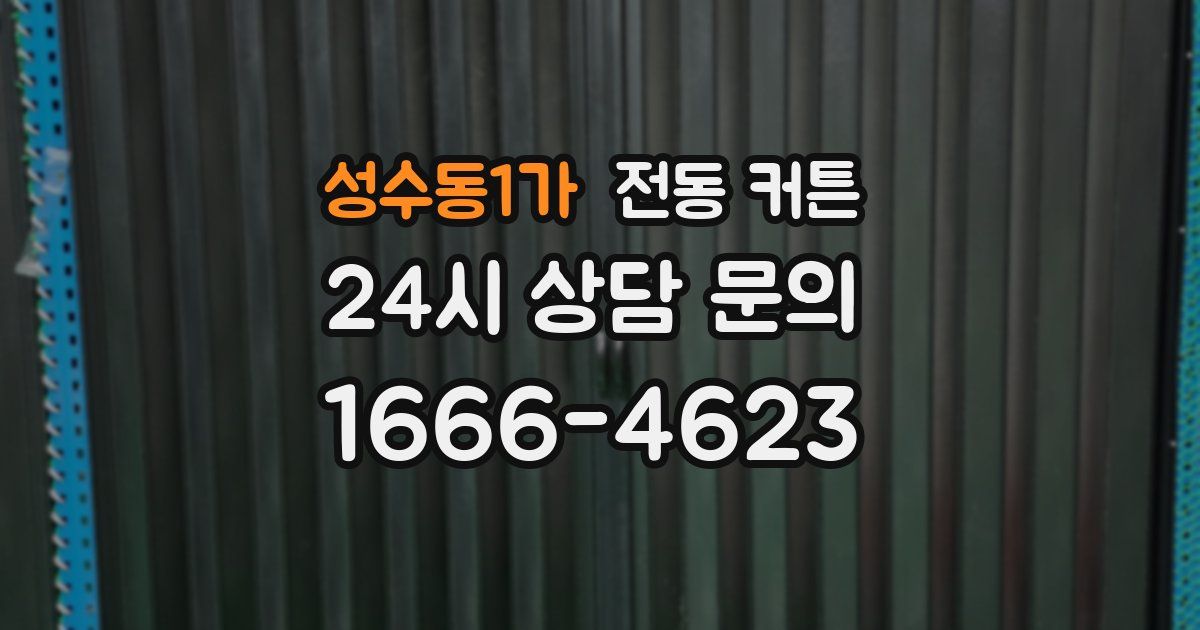 성수동1가 전동 커튼