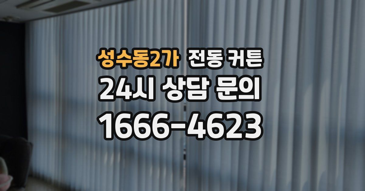 성수동2가 전동 커튼