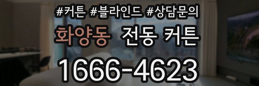 화양동 전동 커튼