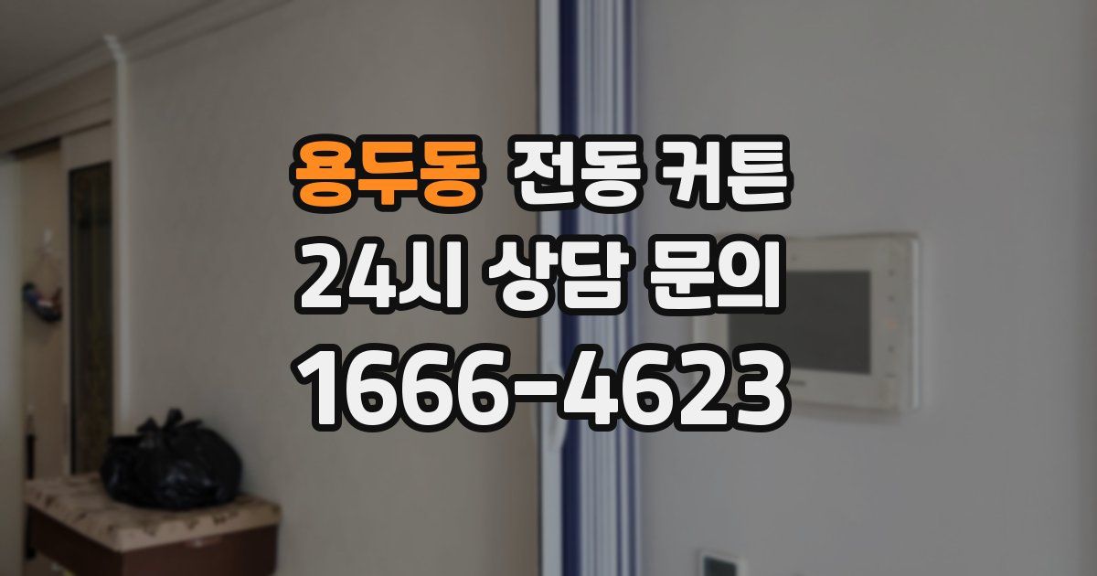 용두동 전동 커튼