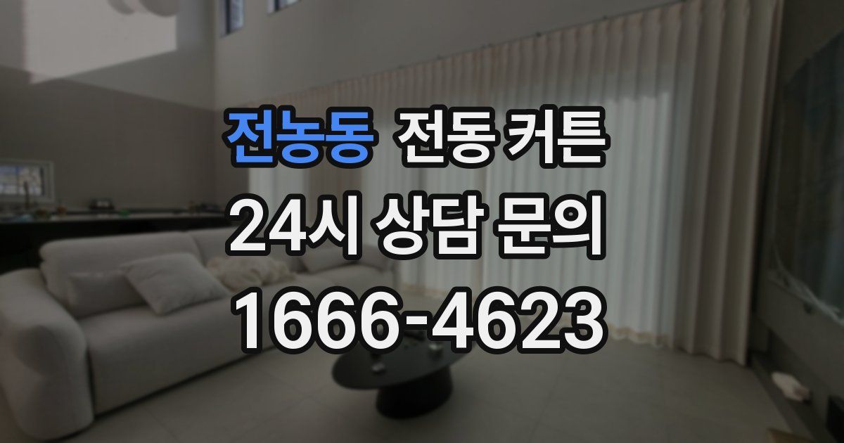 전농동 전동 커튼