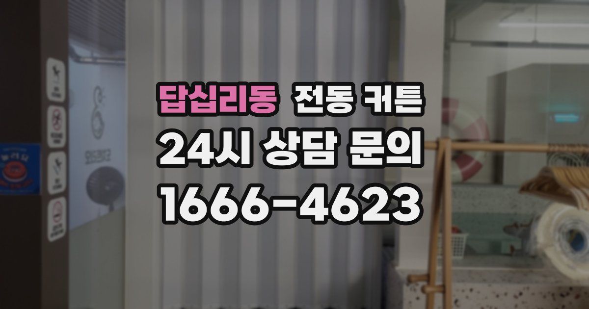 답십리동 전동 커튼