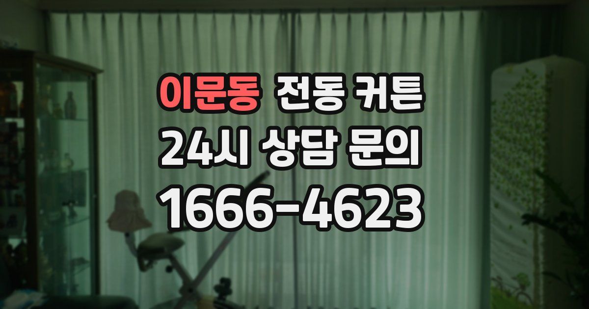 이문동 전동 커튼