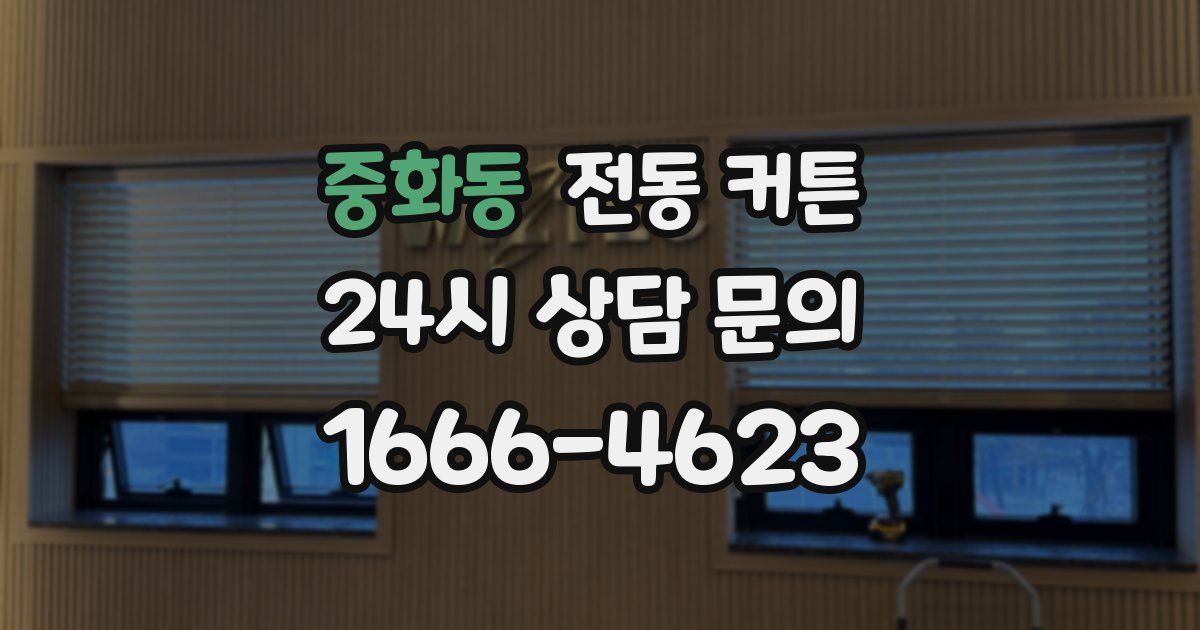 중화동 전동 커튼