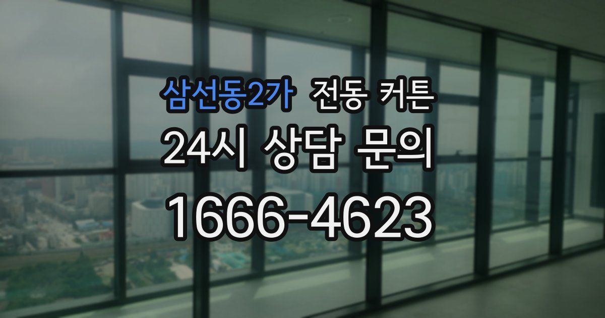 삼선동2가 전동 커튼