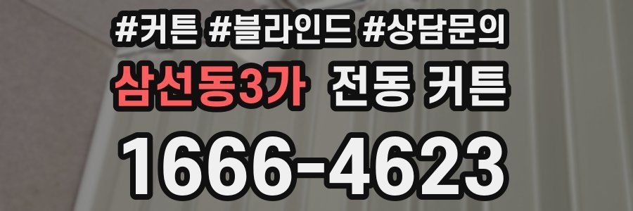 삼선동3가 전동 커튼