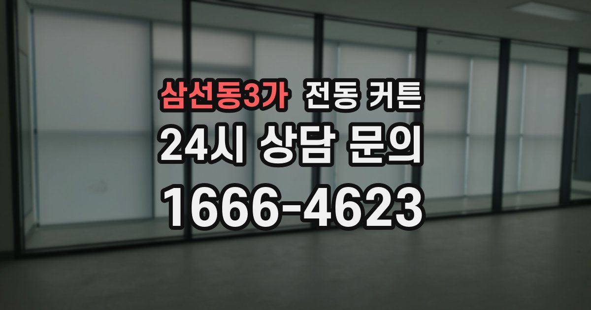 삼선동3가 전동 커튼