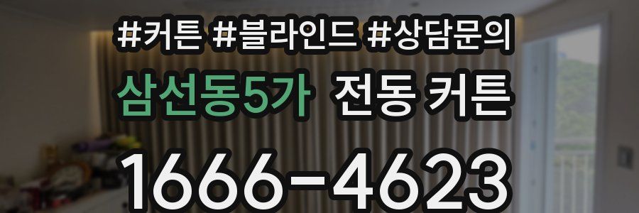 삼선동5가 전동 커튼