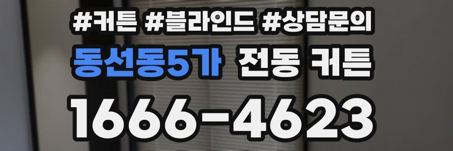 동선동5가 전동 커튼