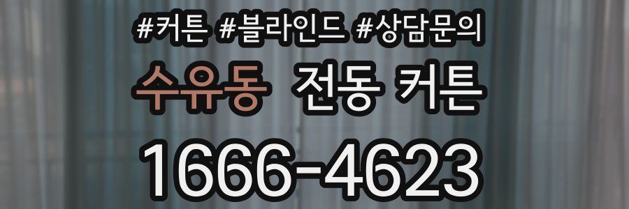 수유동 전동 커튼