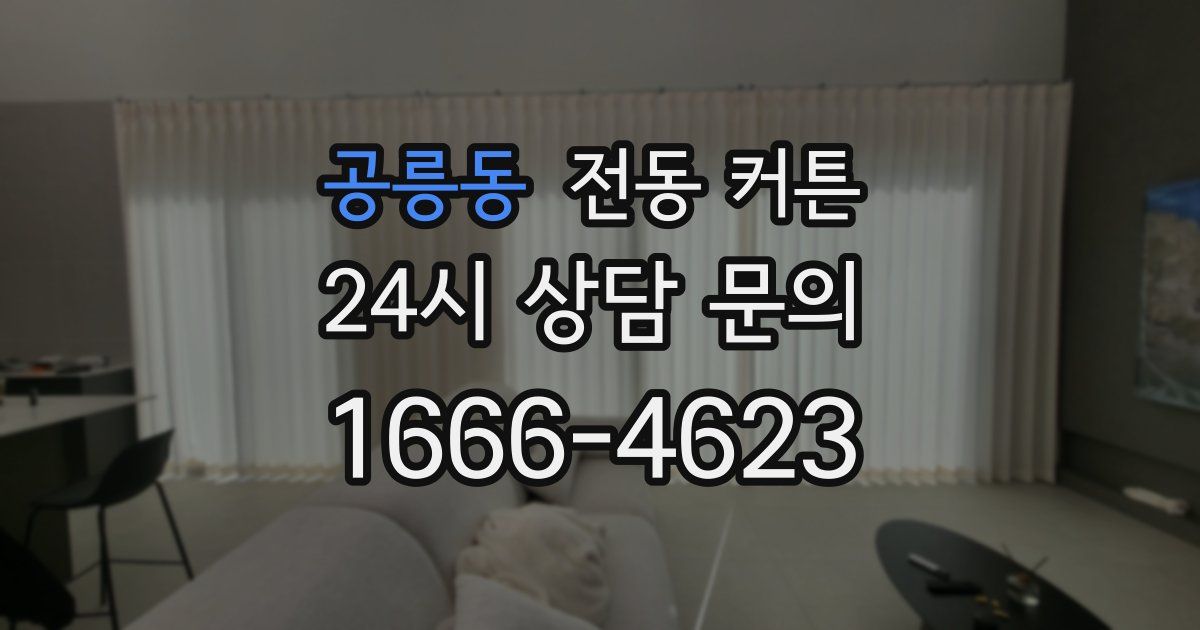 공릉동 전동 커튼