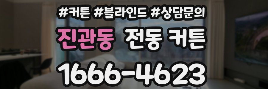 진관동 전동 커튼