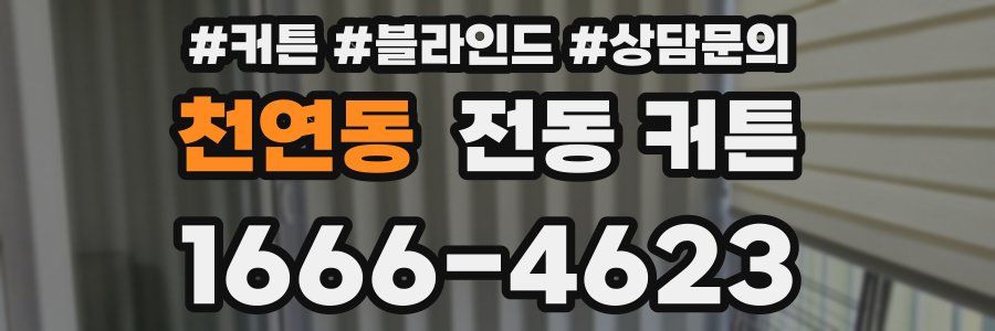 천연동 전동 커튼