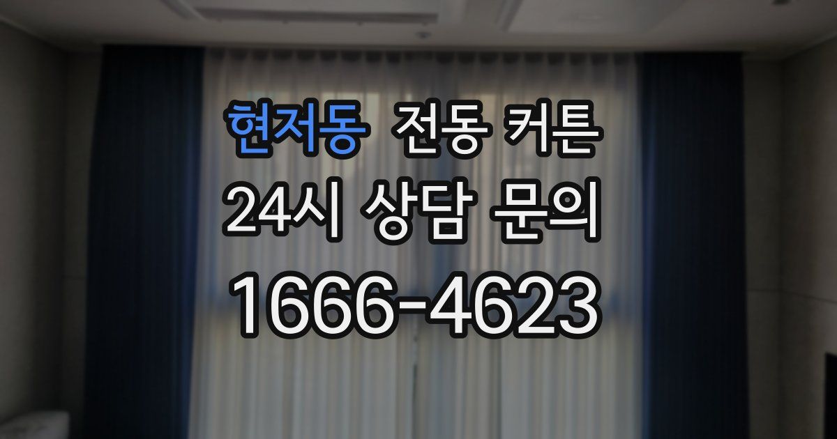 현저동 전동 커튼