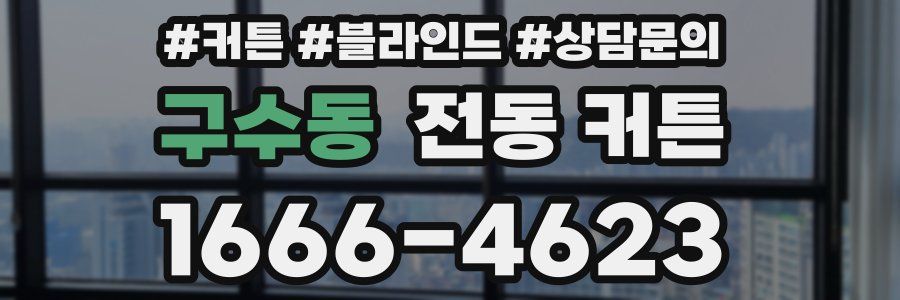 구수동 전동 커튼