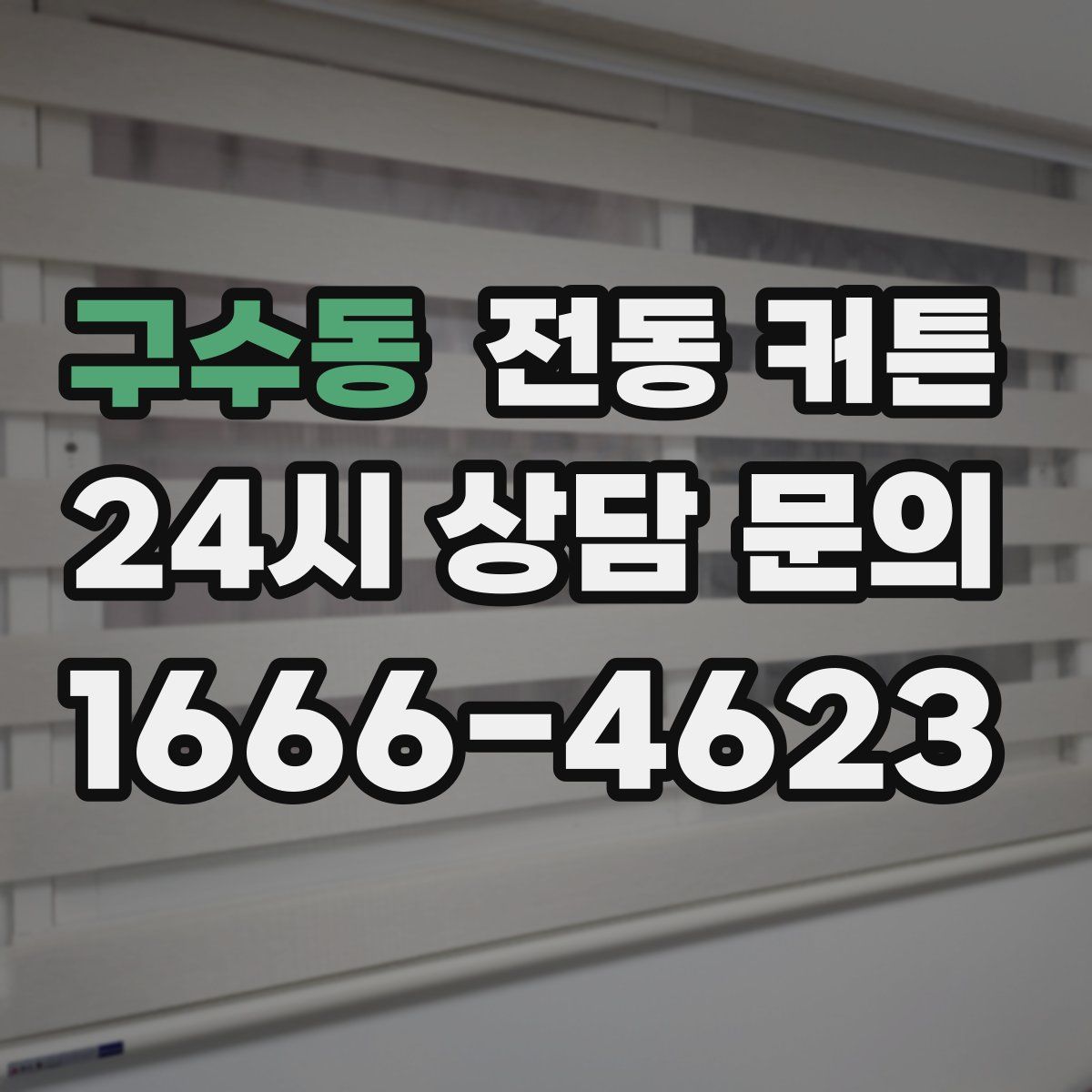 구수동 전동 커튼