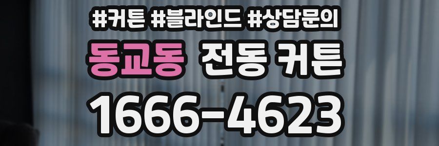 동교동 전동 커튼