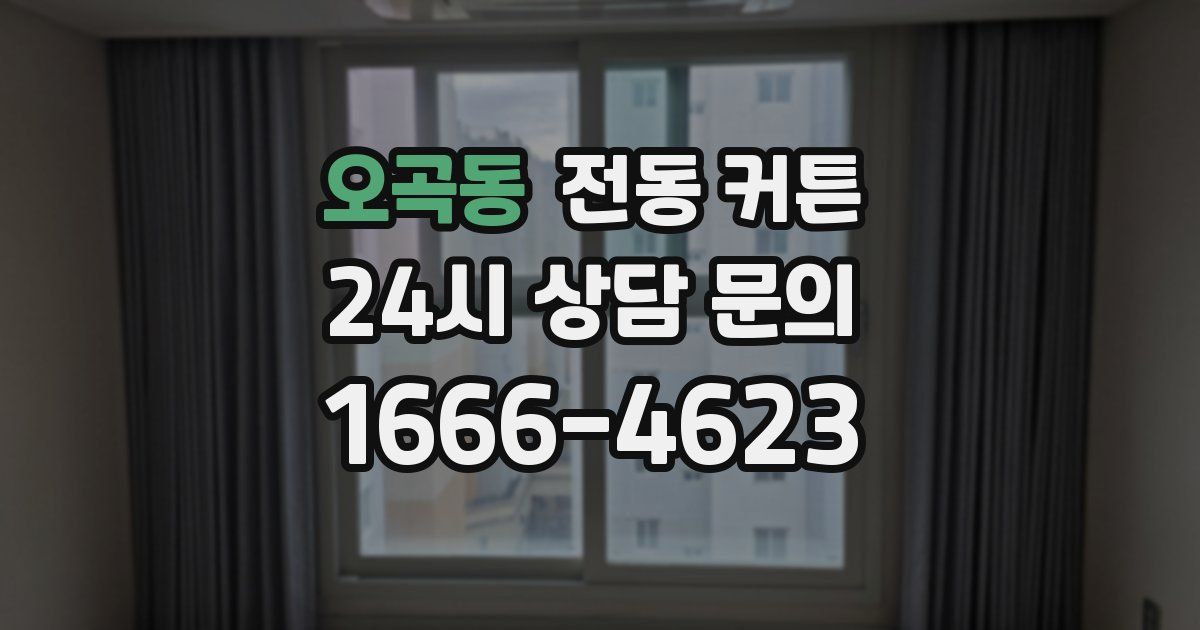 오곡동 전동 커튼