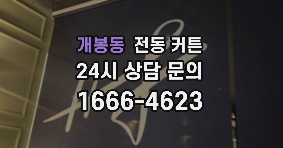 개봉동 전동 커튼