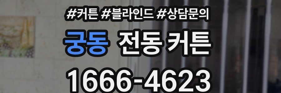 궁동 전동 커튼
