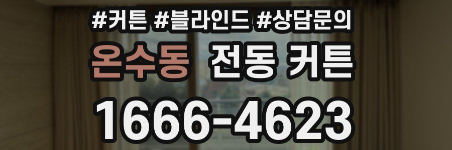 온수동 전동 커튼