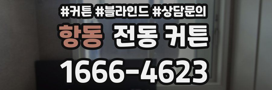 항동 전동 커튼