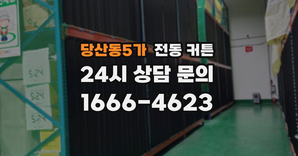 당산동5가 전동 커튼