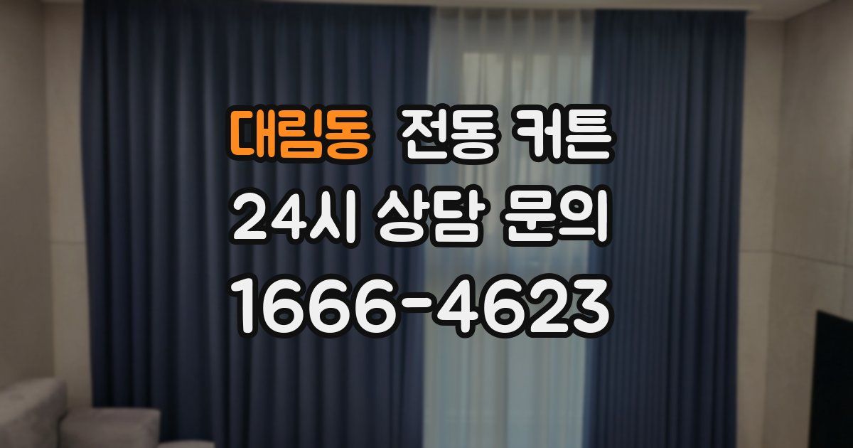 대림동 전동 커튼