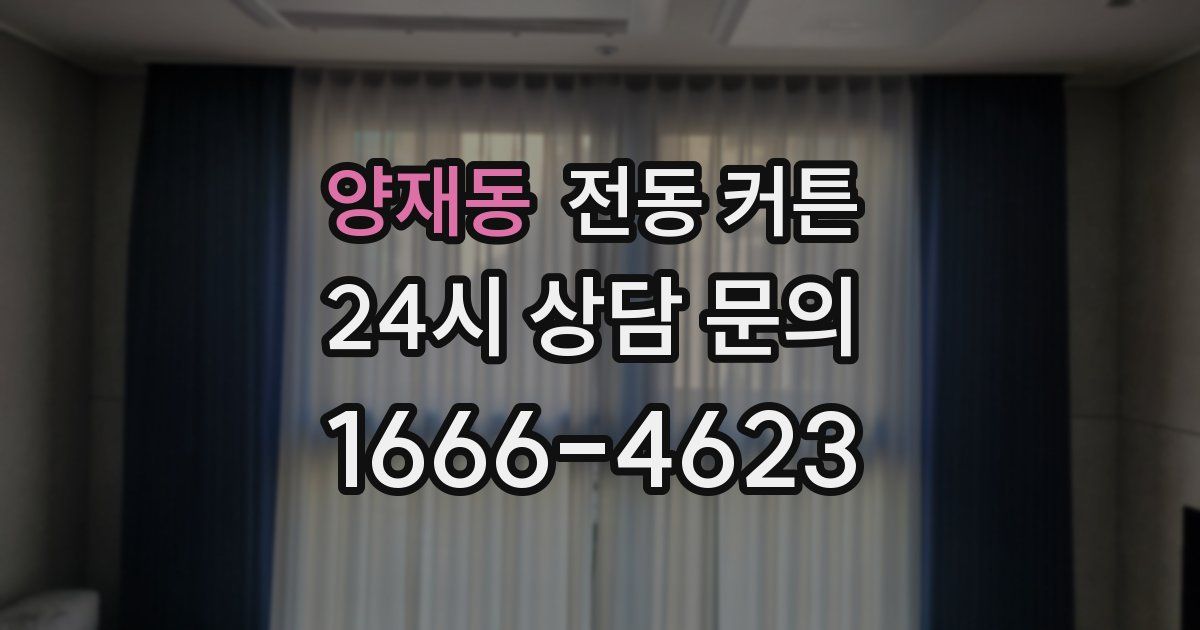 양재동 전동 커튼
