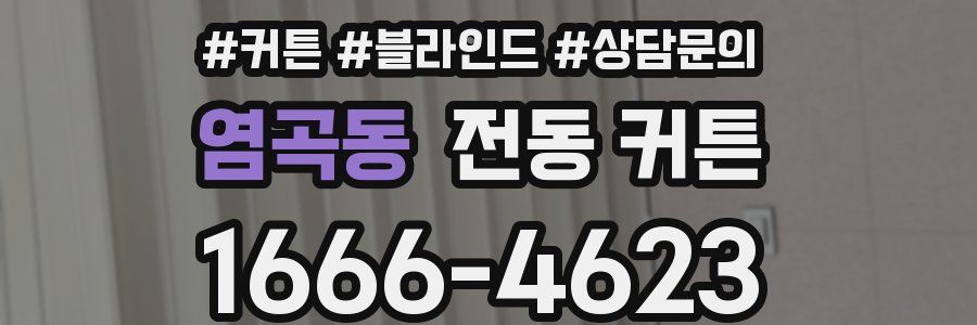 염곡동 전동 커튼