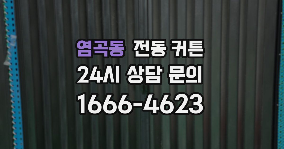염곡동 전동 커튼