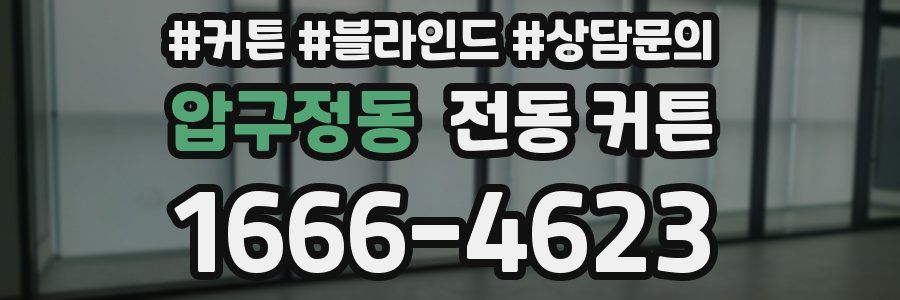 압구정동 전동 커튼