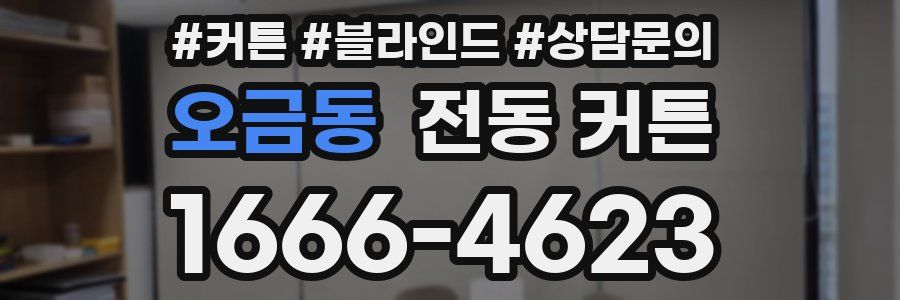 오금동 전동 커튼