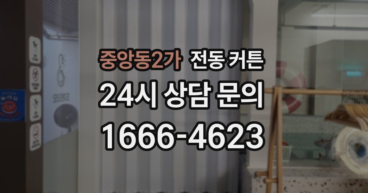 중앙동2가 전동 커튼