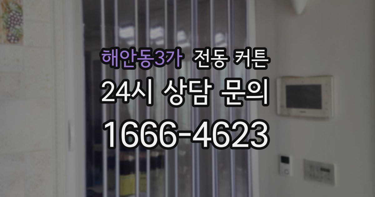 해안동3가 전동 커튼