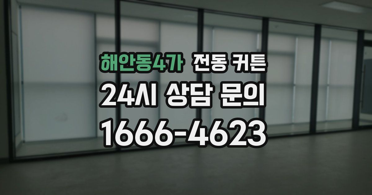 해안동4가 전동 커튼