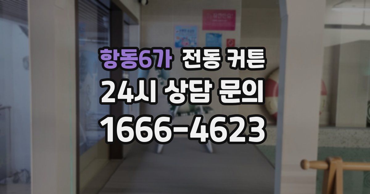 항동6가 전동 커튼