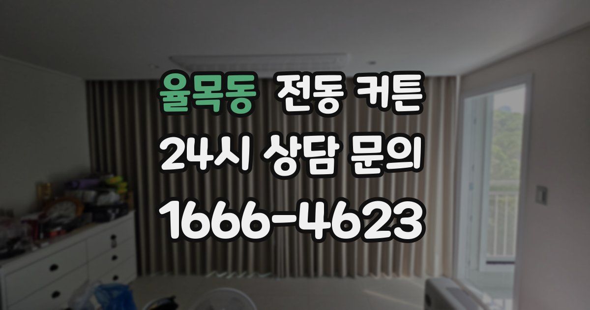 율목동 전동 커튼