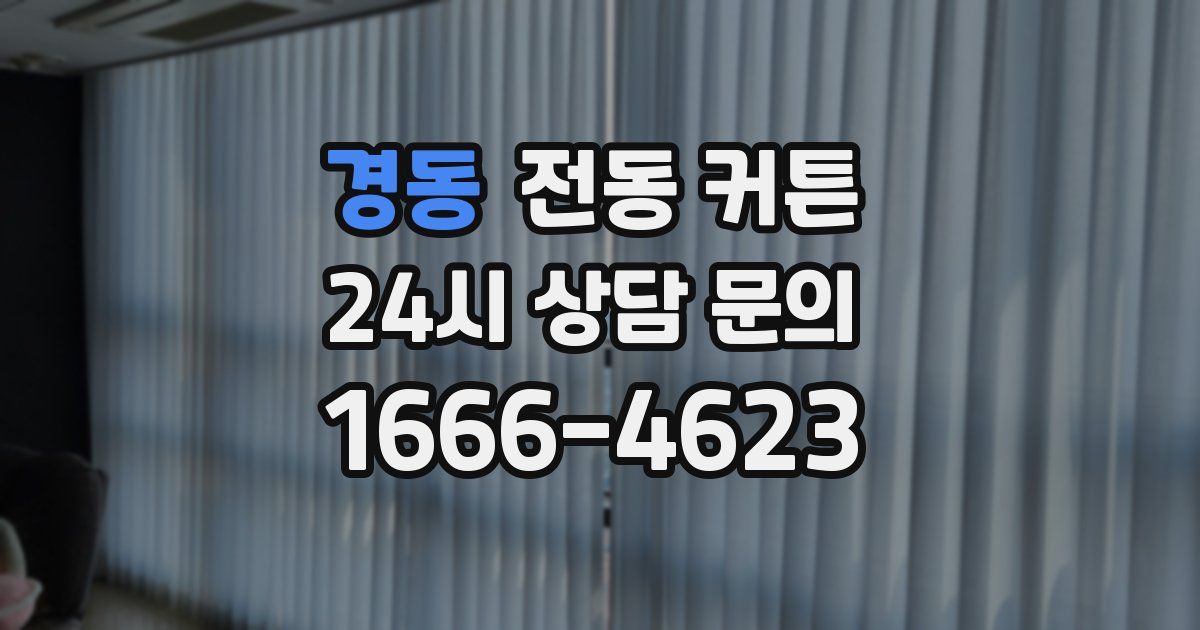 경동 전동 커튼