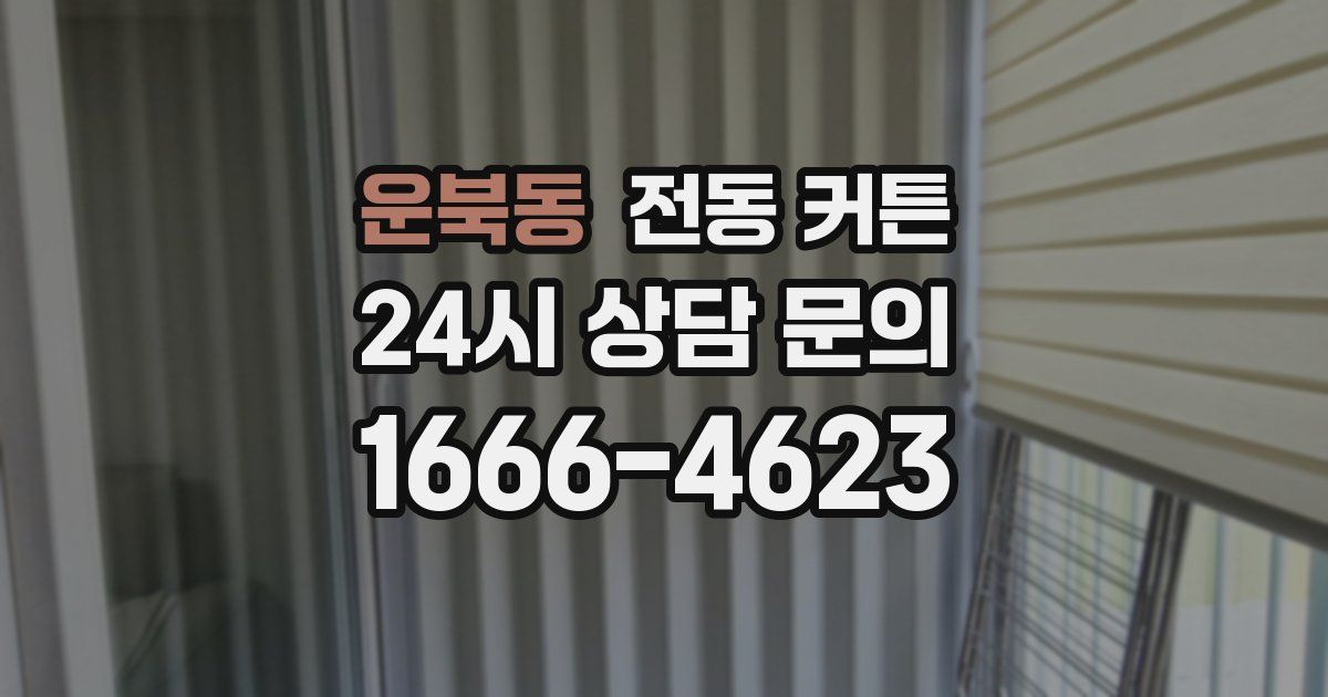 운북동 전동 커튼
