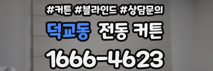 덕교동 전동 커튼